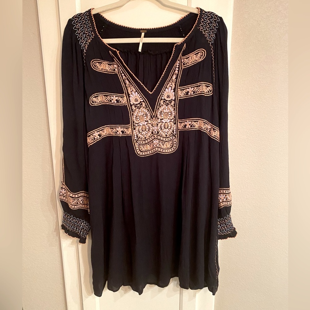 Free People Navy Blue Dress Size Small